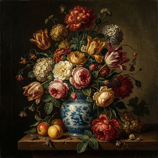 Масляная живопись из фото нейросетью