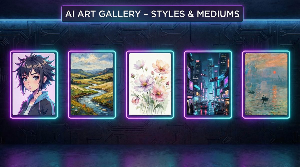 Галерея артов в разных стилях